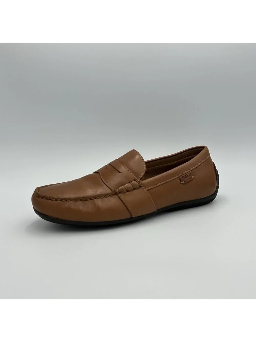 Polo Ralph Lauren Reynold Shoes Men’s Size 8.5 Leather Brown Loafers 11721